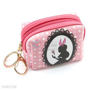 Factory wholesale mini purse key bag with zipper