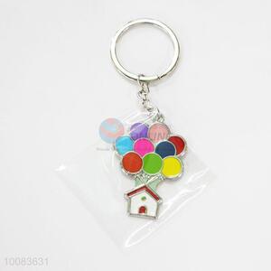 House&Balloon Shaped Zine-alloy Metal Key Chain/Key Ring with Cheap Price