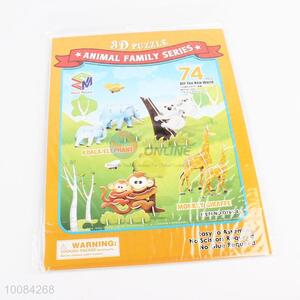 DIY Animal Family 3D Puzzles for Kids