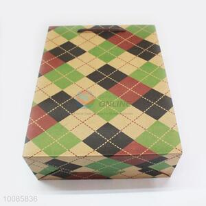 Colorful Grid Kraft Paper Handbag/Gift Bag