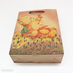 Promotional Cartoon Bear Kraft Paper Handbag/Gift Bag