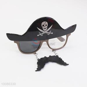 Pirate hat shaped plastic glasses/glasses for party