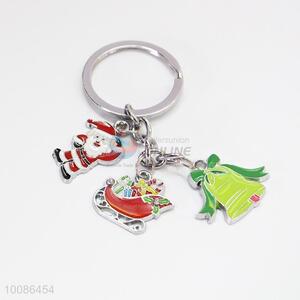 Happy Christmas Zine Alloy Metal Key Chain/Key Ring