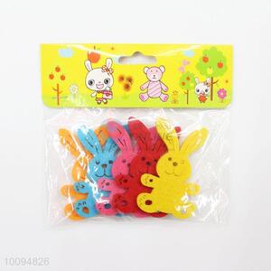 Cartoon felt rabbit crafts home decoration pieces