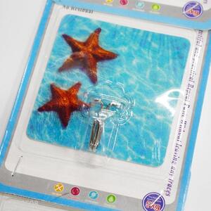 High Quality Removable Waterproof Magic Plastic Hook with Starfish Pattern