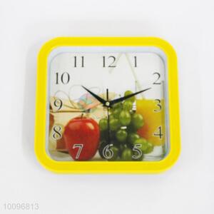 Vegetable Background Plastic Wall Clock