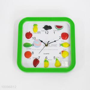 New Design Fruit Plastic Wall Clock