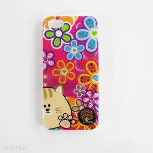 Flower&cat pattern phone shell/phone case