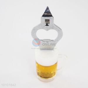 Innovative wineglass shape bottle opener