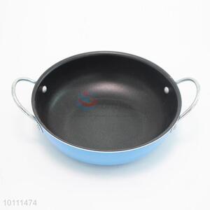 Aluminum Flat Woks with Two Handle