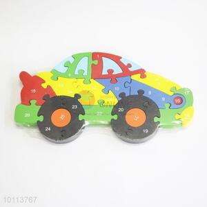 Car shapd educational children puzzle for promotion