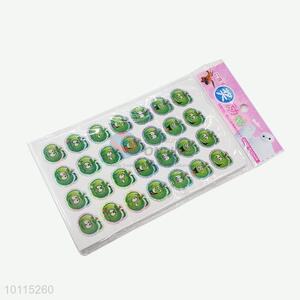 Green apple face emoji sticker for promotion