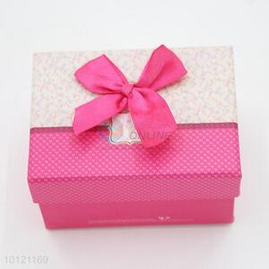 Pretty Cute Rectangle Gift Box with Bowknot