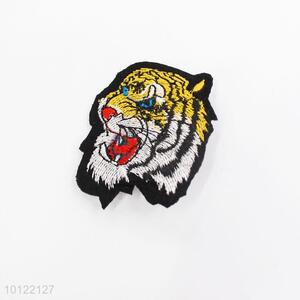 Tiger head embroidery iron on patches