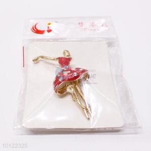 Popular Alloy Brooch Pin in Ballerina Shape