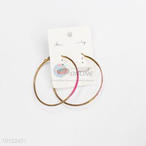 2016 newest  big circle alloy hoop earrings/silver hoop earrings