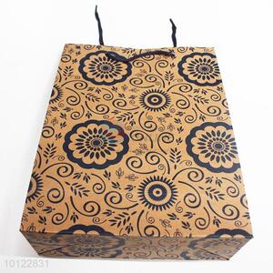 Exquisite flower pattern paper gift bag