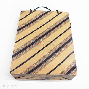 High quality diagonal stripes pattern paper gift bag