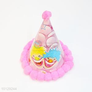 Cute clown pattern paper birthday hat