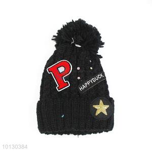 Wholesale Black Fashion Winter Cap For Girls