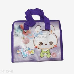 Cartoon printing non-woven shopping bag