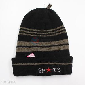 Newest product men cross stripe winter caps