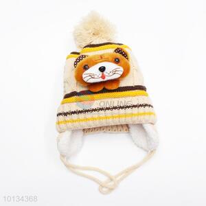 3D bear kids fashion cotton winter warm hats
