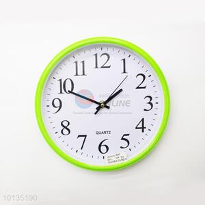 2016 Factory Wholesale Round Green Plastic Wall Clock