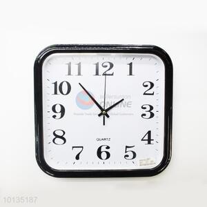 Factory High Quality Square Black Plastic Wall Clock