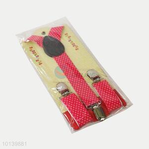 Best Selling Dots Printed Clip-on Suspenders for Children