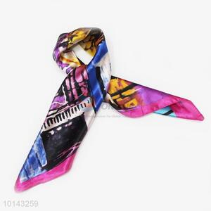 Modern Style Women Printing Silk Scarf