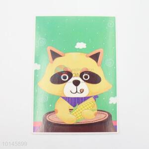 Cute design green paper postcard