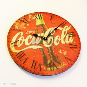 Cocacola Pattern Board Wall Clock Large Decorative Wall Clocks Wall Watches