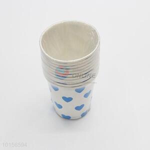 10PCS/Set Heart Wall Paper Cup