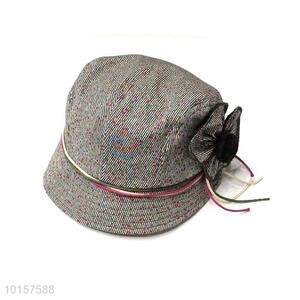 China Wholesale Lady Fashion Bucket Hat With Flower