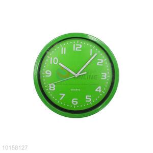 Wholesale Simple Style Green Round Plastic Wall Clock