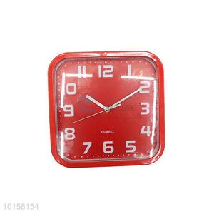 New Product Plastic Red Quartz Wall Clock For Decoration