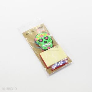 Hot sale skull shaped pvc sticky note opener