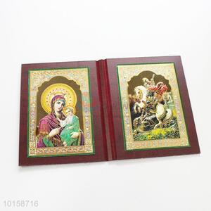 Good quality reverent double folding picture frame