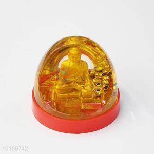 Gold Budda acrylic pen container/pencil holder