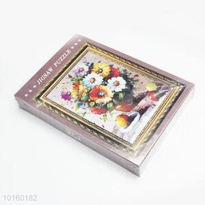 Hot Sale 1000pcs Flower Vase Painting Puzzles Set