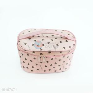 Exquisite Small Heart Printed Cosmetic Bag/Makeup Bag