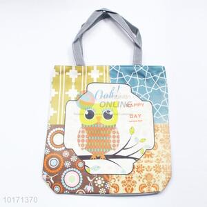 Cute design owl lint tote bag/casual bags