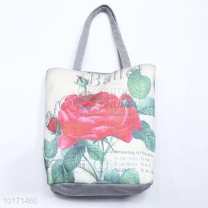 Rose pattern shopping bag/tote bag/multifunctional bag