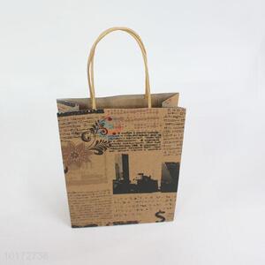 Retro style handmade paper bags kraft paper bags for gift