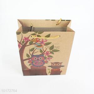 Durable kraft brown paper gift bag