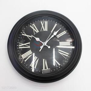 China Wholesale Modern Creative Black Glass&Plastic Wall Clock