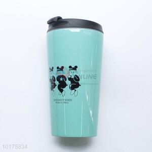 360ml Printed Sky Blue Stainless Steel Water Bottle