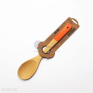 Promotional Bamboo Soup Ladle with Colored Handle for Kitchen Use