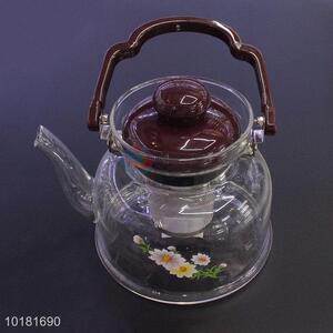 Promotional Tea Drinking Commercial Glass Teapot With Tea-strainer